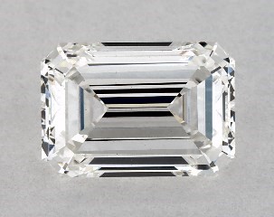 Lab-Created 1.00 Carat F-VS1 Emerald Cut Diamond