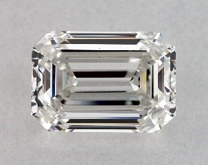 Lab-Created 1.06 Carat H-VS1 Emerald Cut Diamond