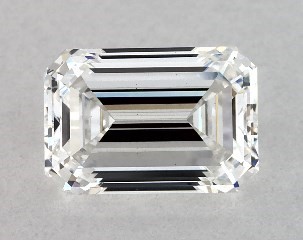 Lab-Created 1.00 Carat F-VS1 Emerald Cut Diamond