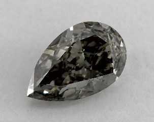 1.01 Carat Fancy Gray-SI2 Pear Shaped Diamond