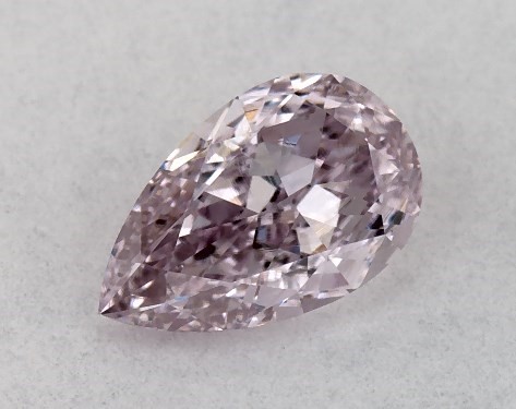 GIA 0.42 Carat Fancy Pink Purple-VS2 Pear Shaped Diamond