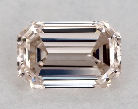 GIA 0.35 Carat Fancy Pink Brown-VVS1 Emerald Cut Diamond