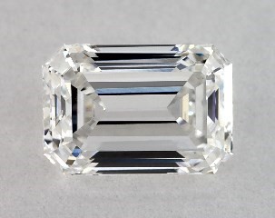 Lab-Created 1.00 Carat F-VS1 Emerald Cut Diamond