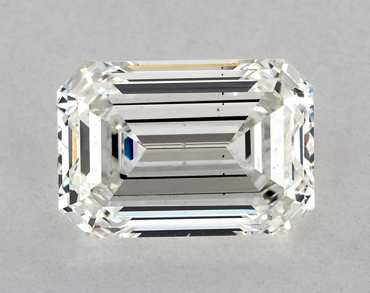 4.03 carat emerald diamond, G SI1