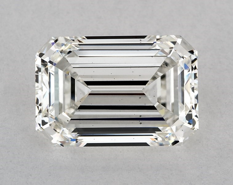 4.09 carat emerald diamond, H VS2