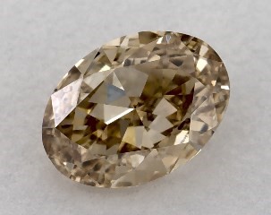 0.80 Carat Fancy Yellowish Brown-VVS1 Oval Cut Diamond
