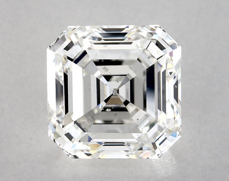 4.02 carat asscher diamond, F SI1