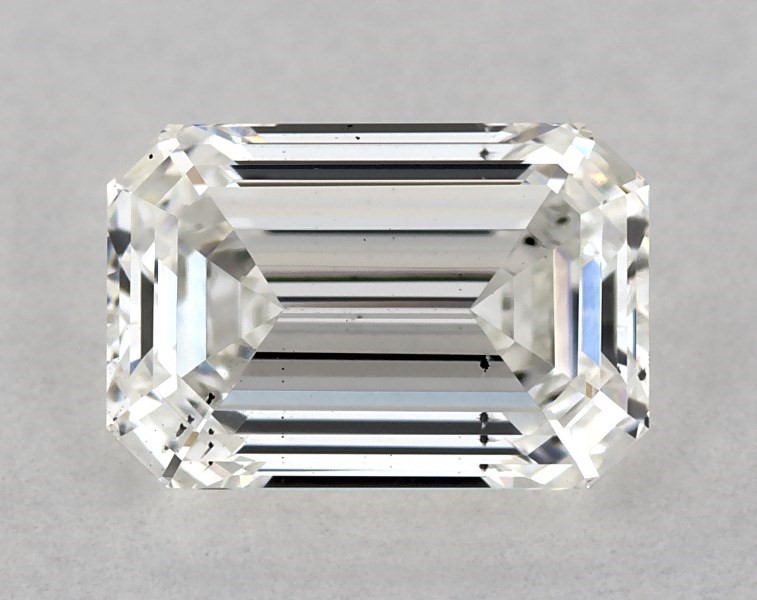 0.71 carat emerald diamond, F SI1