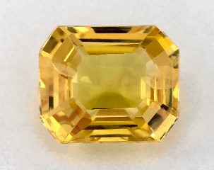1.08 carat Emerald Natural Yellow Sapphire