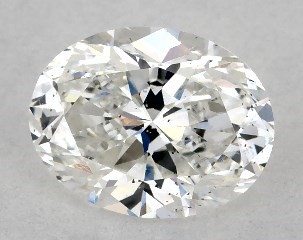 1.00 Carat G-SI1 Oval Cut Diamond