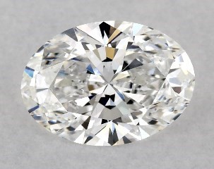 Lab-Created 1.08 Carat D-SI1 Oval Cut Diamond