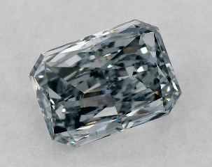 0.50 Carat Fancy Grayish Blue-SI1 Radiant Cut Diamond
