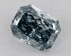 1.01 Carat Fancy Blue-SI1 Radiant Cut Diamond