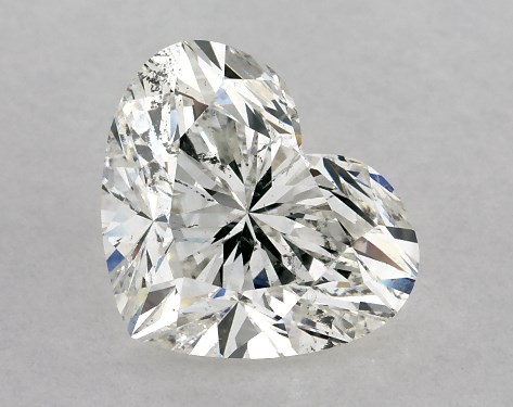 GIA 2.00 Carat H-SI2 Ideal Cut Heart Diamond