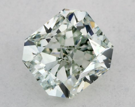 GIA 0.39 Carat Fancy Green-SI1 Radiant Cut Diamond