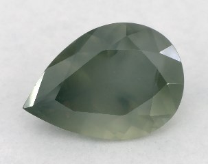 This 0.73 Pear Green Sapphire is sold exclusively by Blue Nile 