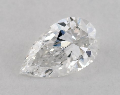 GIA 0.26 Carat D-SI1 Very Good Cut Pear Natural Diamond