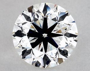 3.02 Carat H-SI1 Very Good Cut Round Diamond