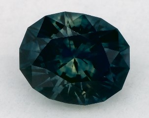 This 0.76 Oval Green Sapphire is sold exclusively by Blue Nile 