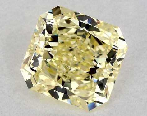GIA 2.10 Carat Fancy Yellow-VVS2 Square Radiant Cut Diamond