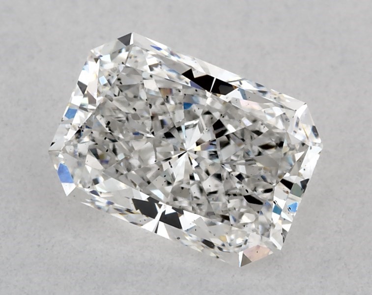 1.37 carat radiant diamond, F SI1