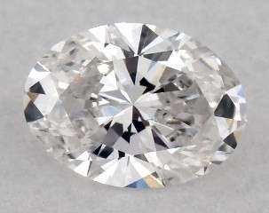 0.32 Carat F-SI1 Oval Cut Diamond