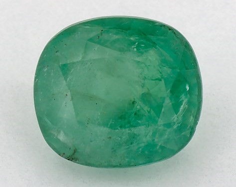 3.37 Carat Cushion Natural Green Emerald