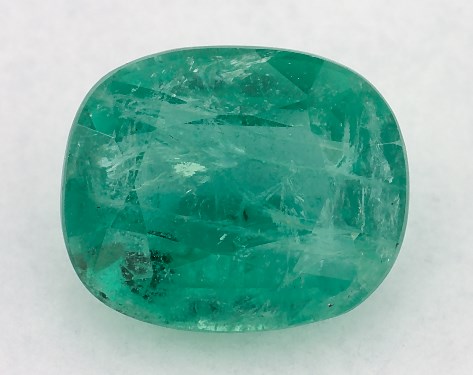 2.18 Carat Cushion Natural Green Emerald