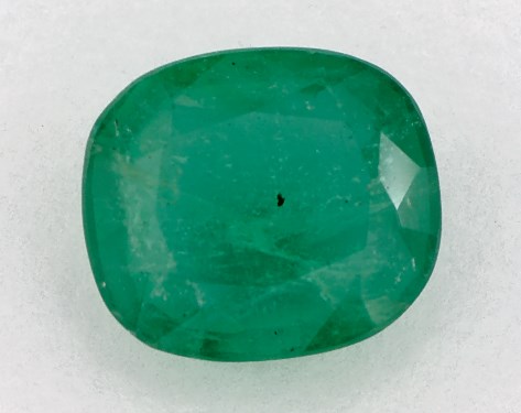 2.43 Carat Cushion Natural Green Emerald
