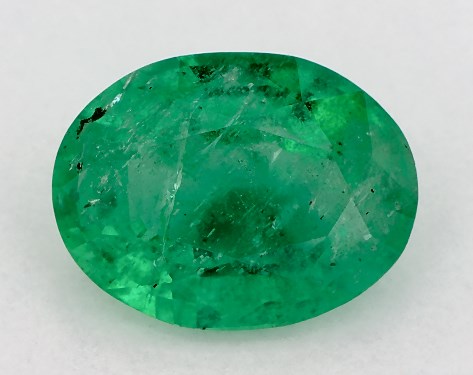 2.87 Carat Oval Natural Green Emerald