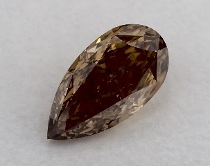 1.03 Carat Fancy Yellow Brown-SI2 Pear Shaped Diamond