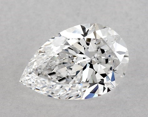 GIA 1.00 Carat D-VS1 Very Good Cut Pear Diamond