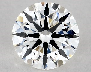 Lab-Created 1.27 Carat F-VS2 Excellent Cut Round Diamond