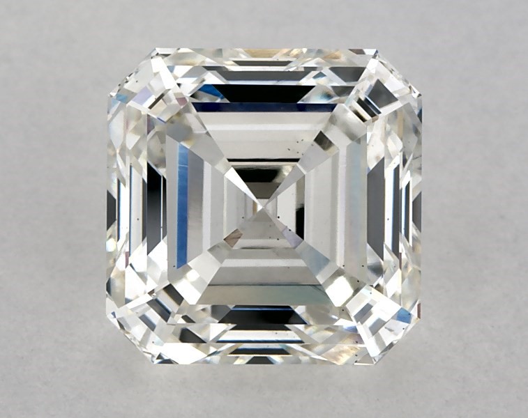 2.06 carat asscher diamond, H VS2