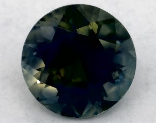 0.73 carat Round Natural Green Sapphire