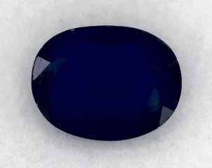 0.89 carat Oval Natural Blue Sapphire