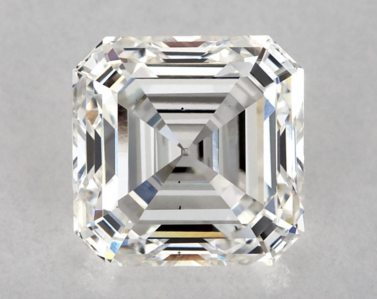 2.92 carat asscher diamond, G SI1
