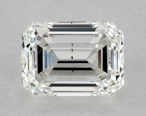 GIA 1.00 Carat H-VS2 Emerald Cut Diamond