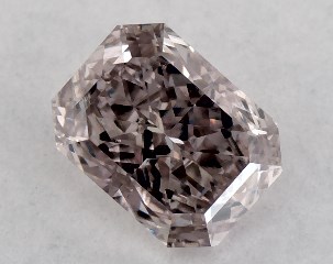 0.32 Carat Fancy Brownish Pink-VS2 Radiant Cut Diamond