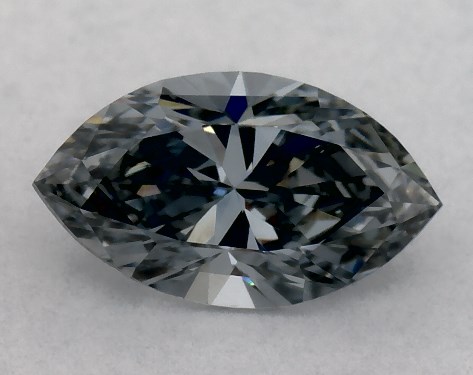 GIA 0.51 Carat Fancy Grayish Blue-VS2 Marquise Cut Diamond