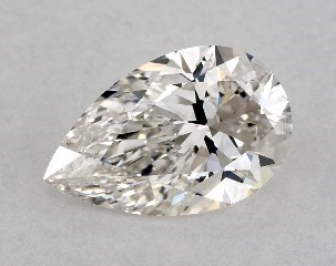 1.00 Carat H-VVS2 Pear Shaped Diamond