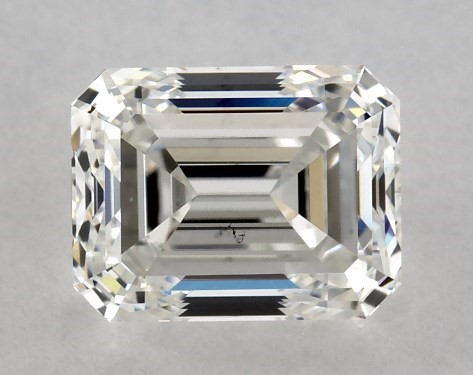 GIA 1.00 Carat H-VS2 Emerald Cut Diamond