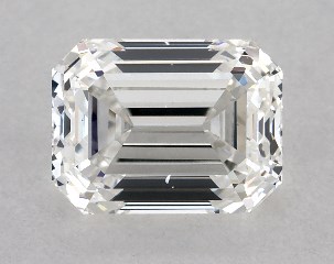1.00 Carat F-SI1 Emerald Cut Diamond
