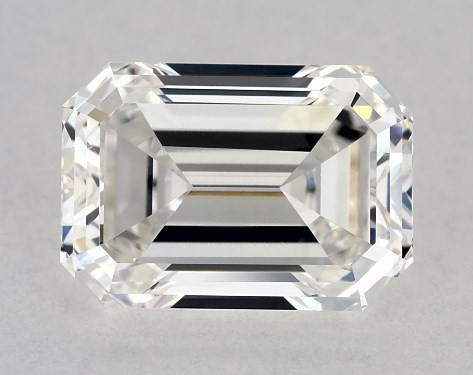 GIA 1.00 Carat H-VS1 Very Good Cut Emerald Diamond