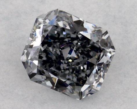 GIA 0.26 Carat Fancy Grayish Blue-SI1 Radiant Cut Diamond