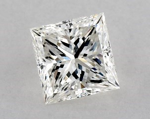 1.00 Carat H-SI1 Princess Cut Diamond