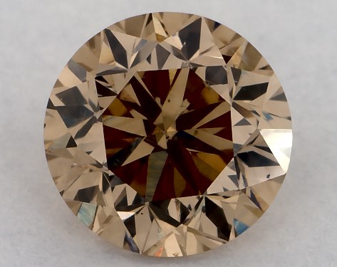 GIA 1.01 Carat Fancy Yellowish Brown-SI1 Round Cut Diamond