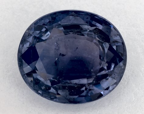 2.59 Carat Oval Natural Blue Sapphire