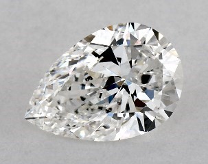 1.00 Carat F-SI1 Pear Shaped Diamond