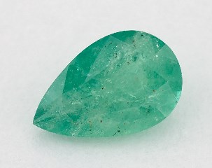 1.25 carat Pear Natural Green Emerald